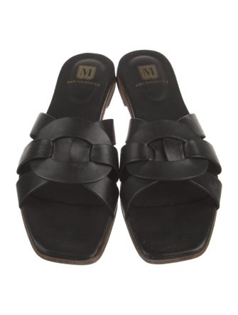 Bruno Magli Leather Slides