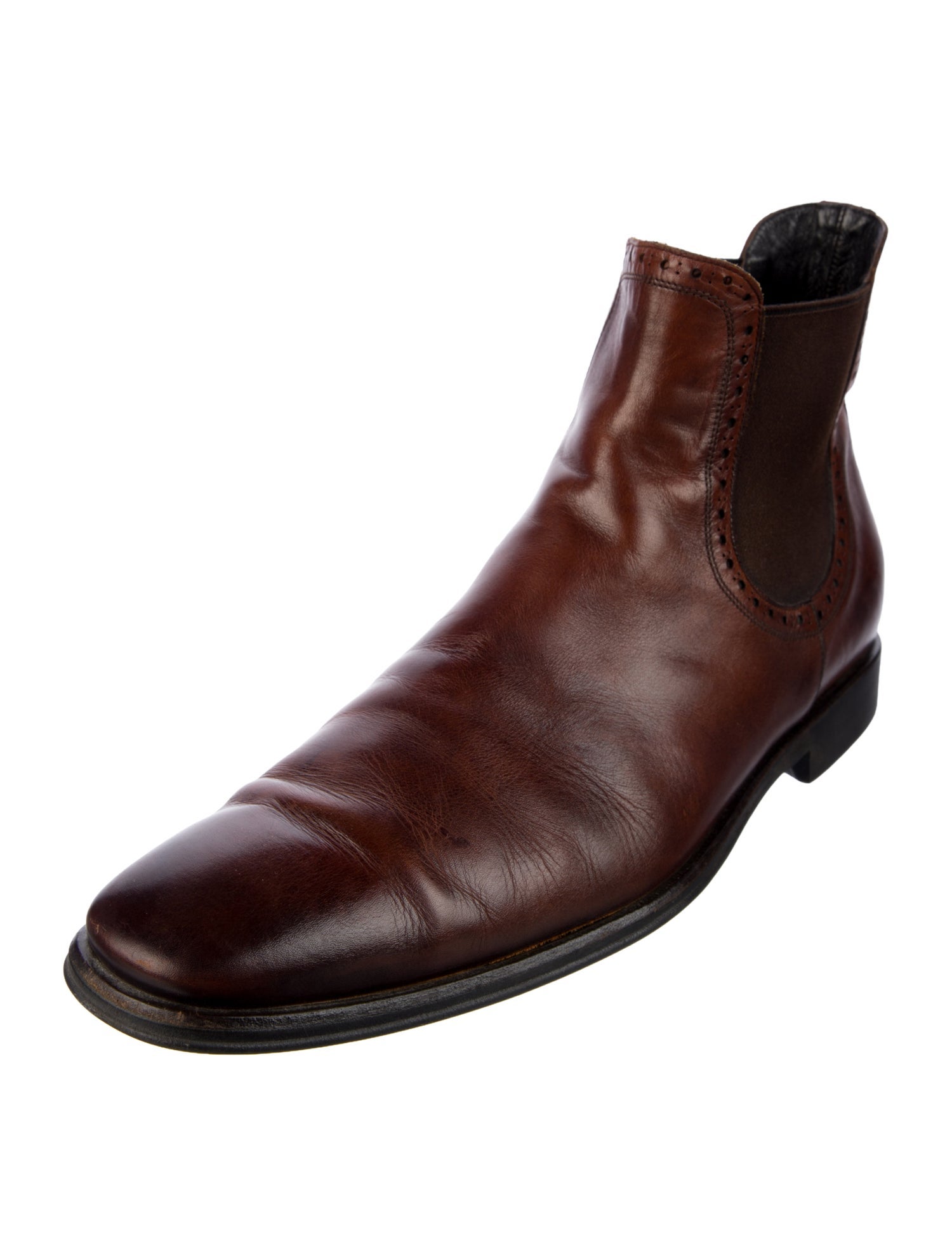 Bruno Magli Leather Chelsea Boots