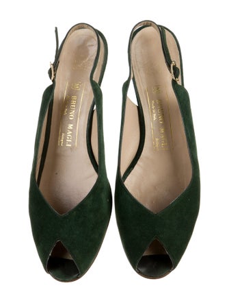 Bruno Magli Suede Slingback Flats