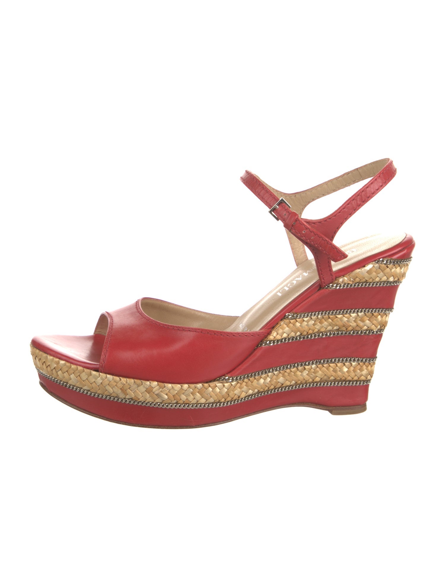 Bruno Magli Leather Printed Espadrilles