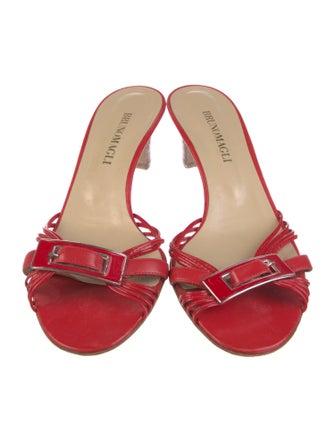 Bruno Magli Leather Slides