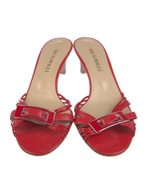 Bruno Magli Leather Slides