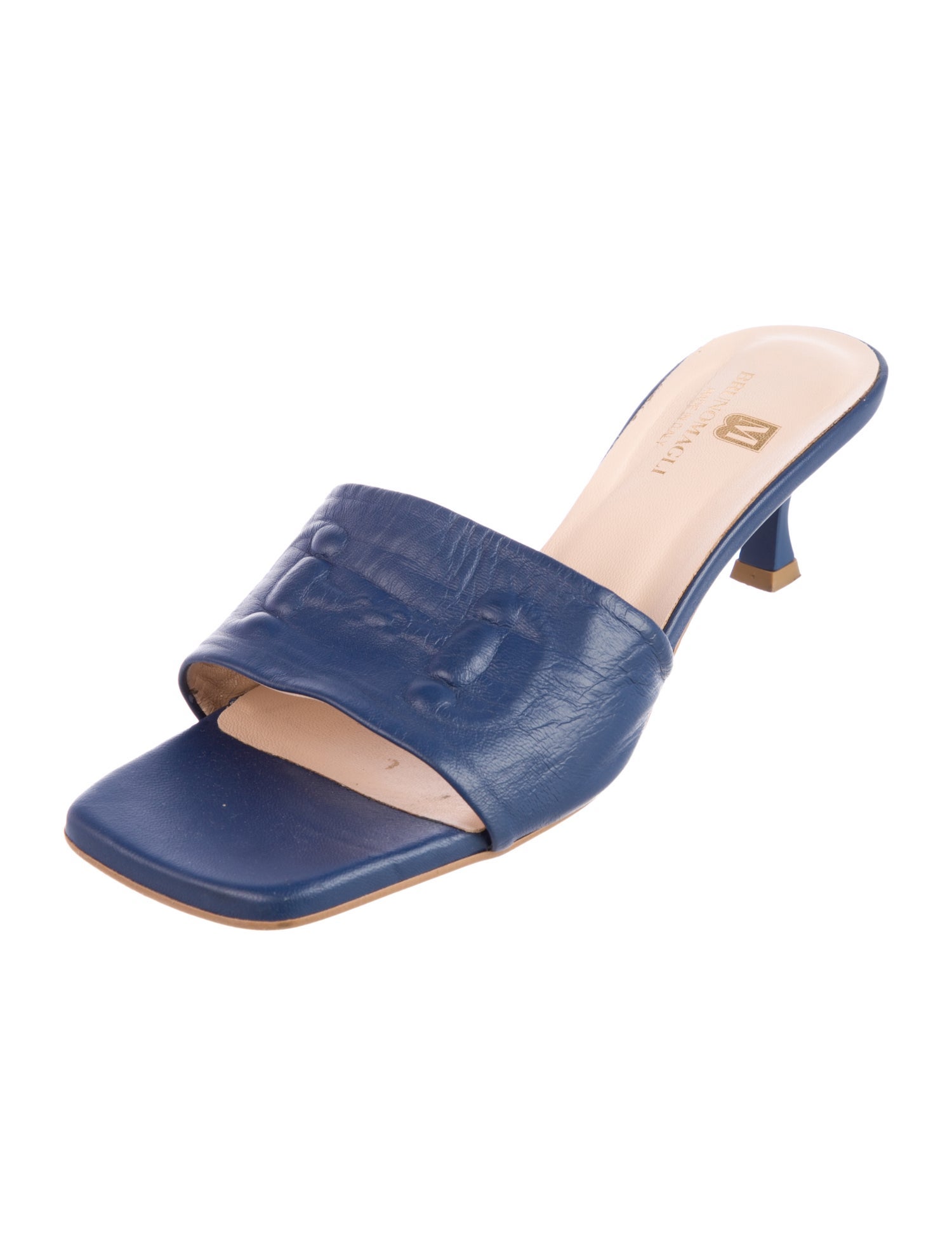 Bruno Magli Leather Slides