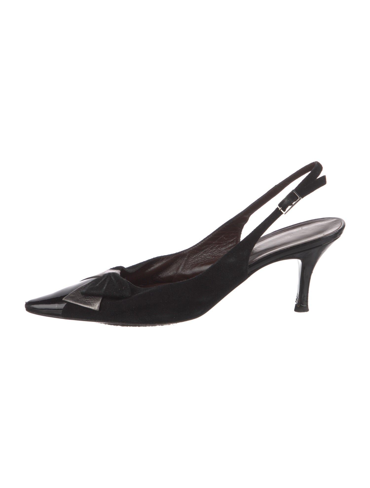 Bruno Magli Leather Slingback Pumps