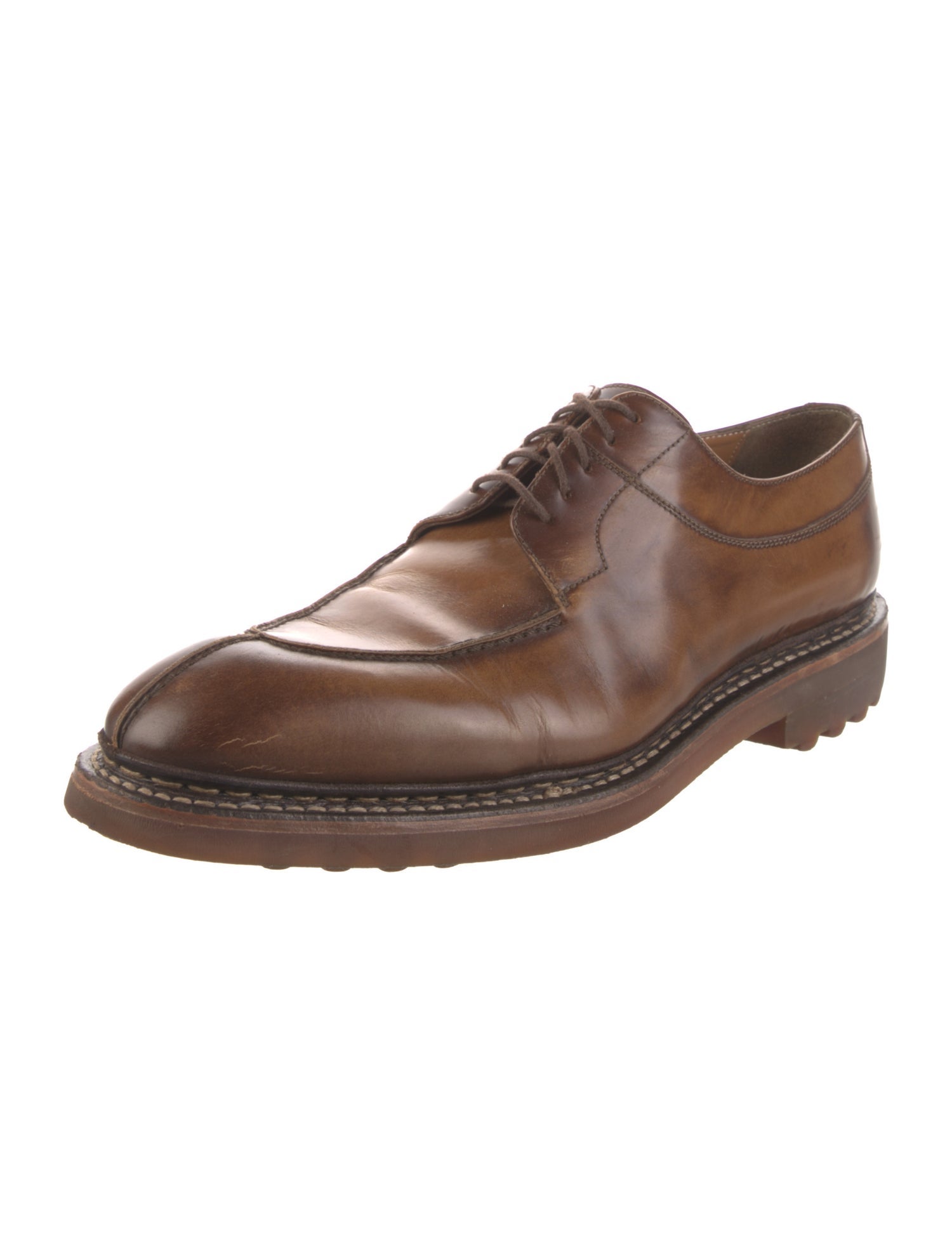 Bruno Magli Leather Derby Shoes