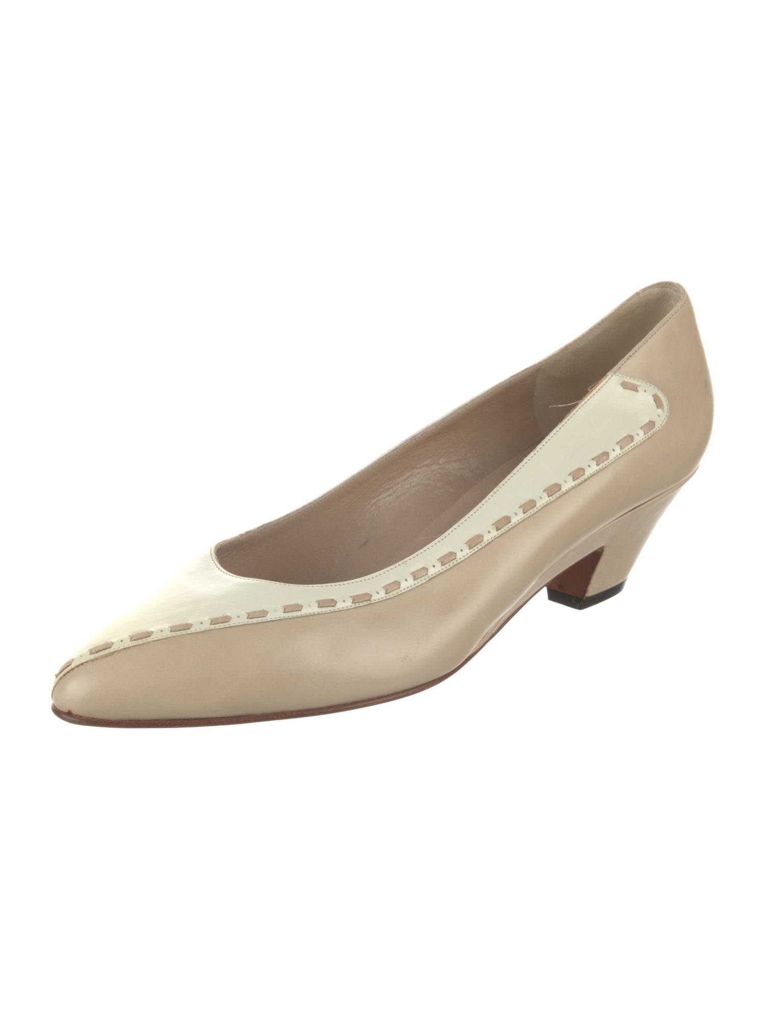 Bruno Magli Leather Bow Accents Pumps