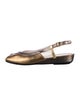 Bruno Magli Leather Colorblock Pattern Slingback Flats