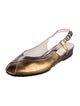 Bruno Magli Leather Colorblock Pattern Slingback Flats