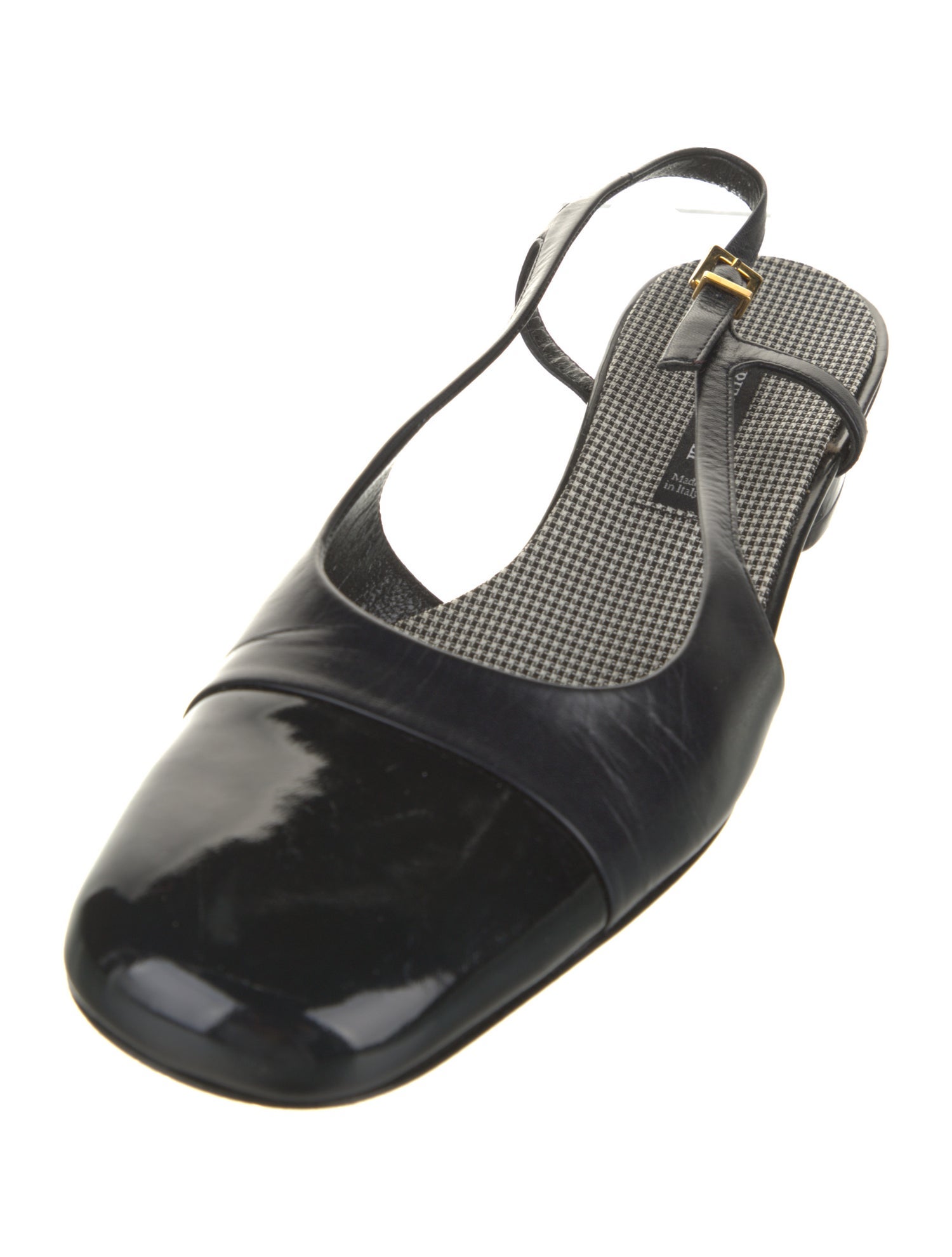 Bruno Magli Leather Slingback Flats