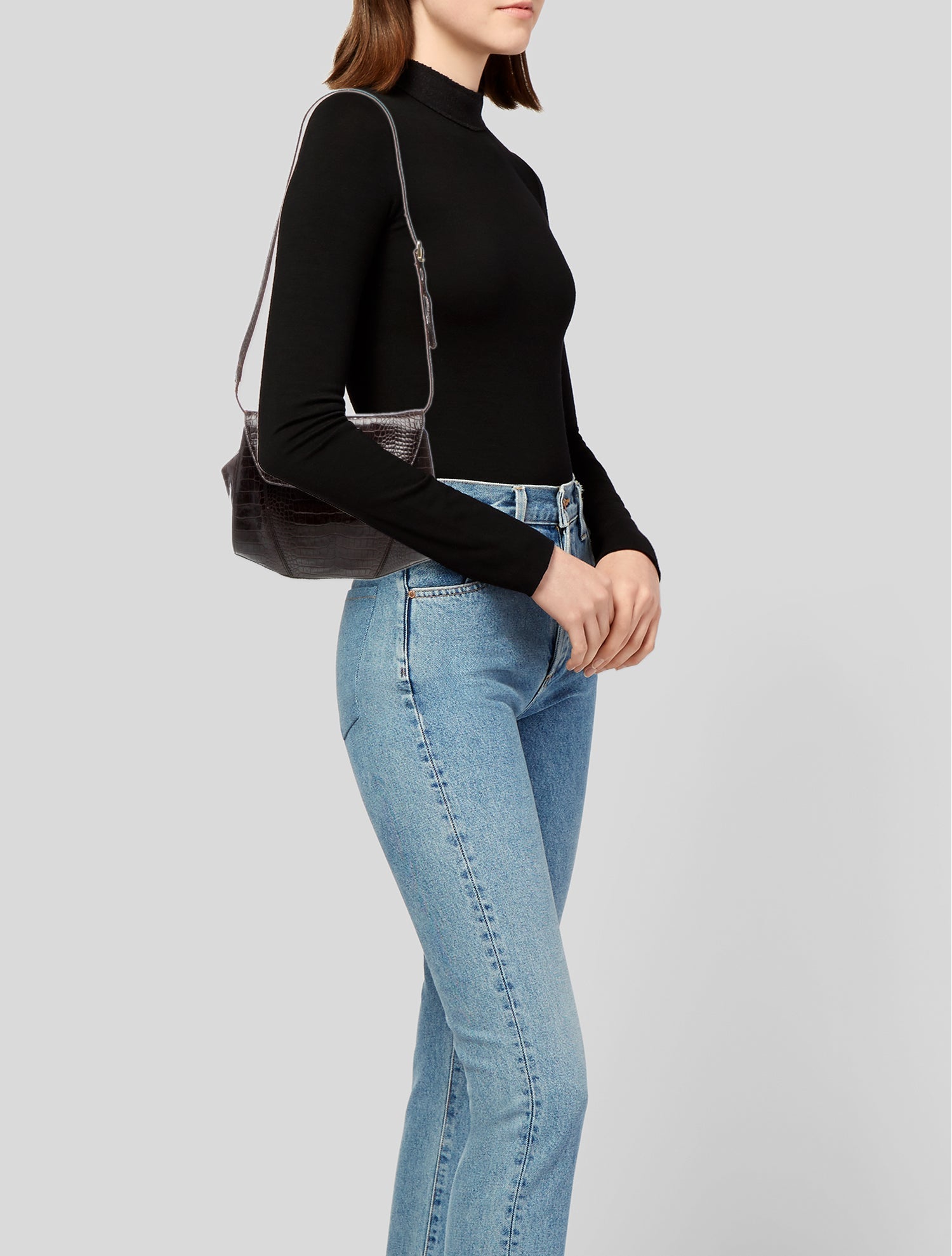 Bruno Magli Embossed Leather Shoulder Bag