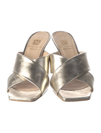 Bruno Magli Leather Slides