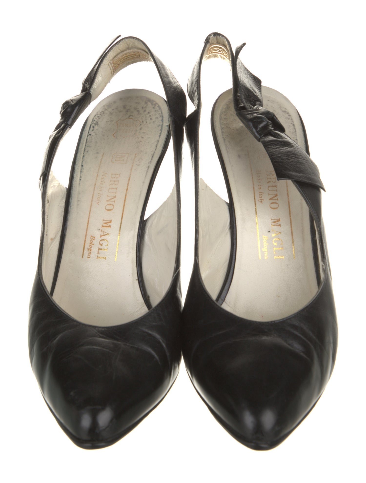 Bruno Magli Leather Slingback Pumps