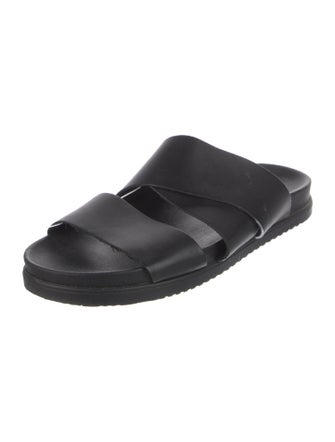 Bruno Magli Leather Slides