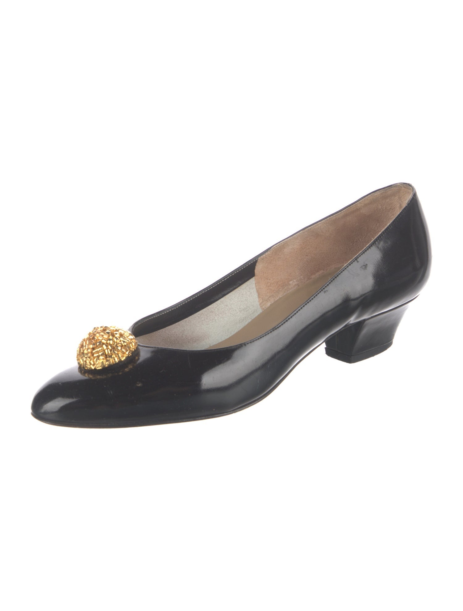 Bruno Magli Vintage Patent Leather Pumps