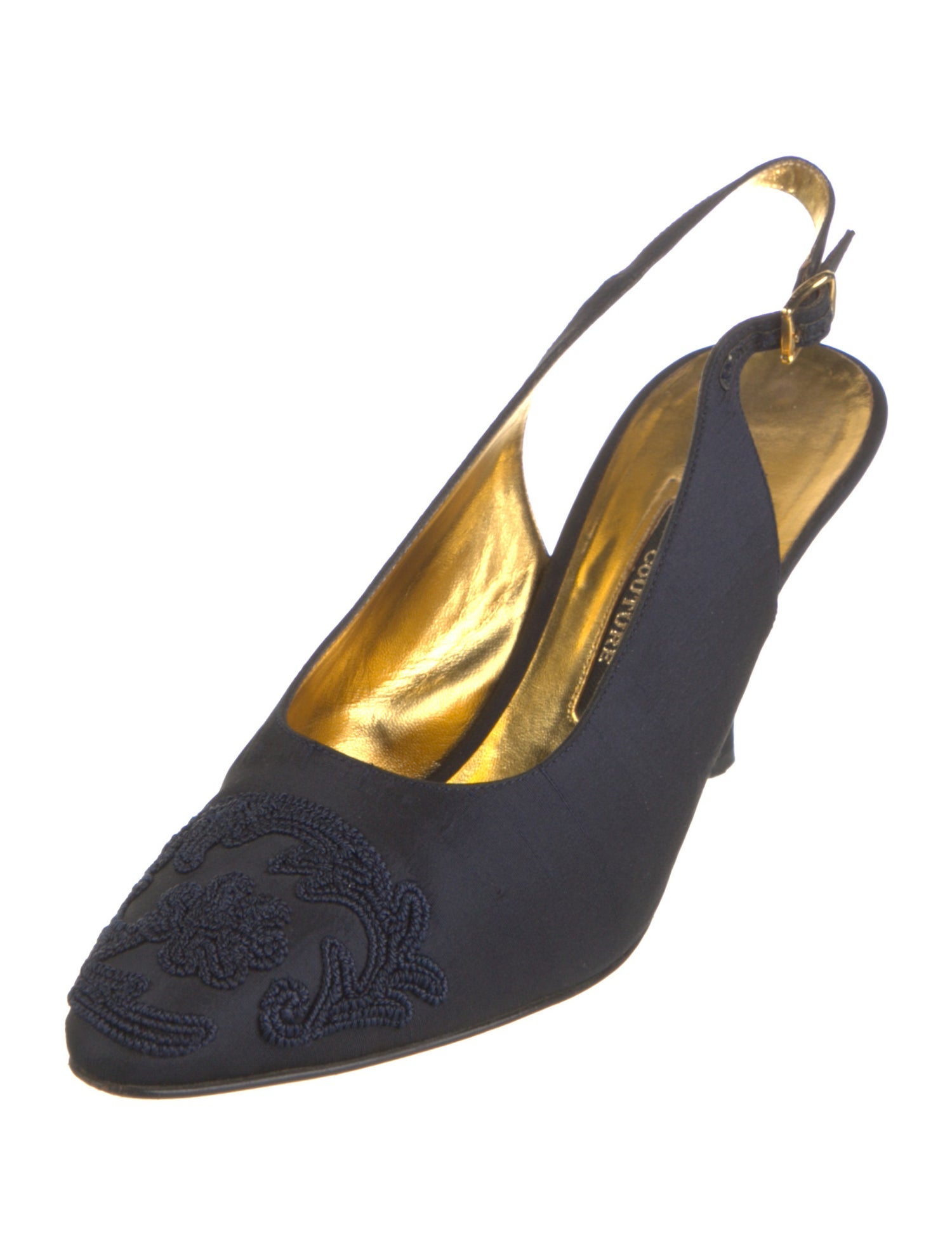Bruno Magli Satin Slingback Pumps