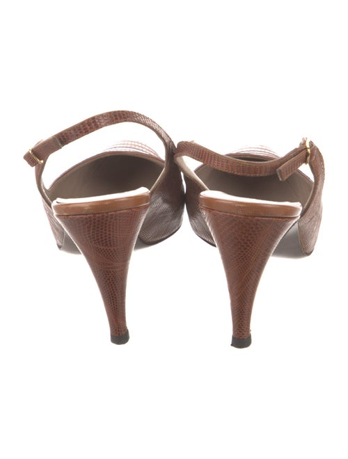 Bruno Magli Lizard Slingback Pumps