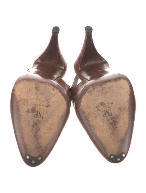 Bruno Magli Lizard Slingback Pumps