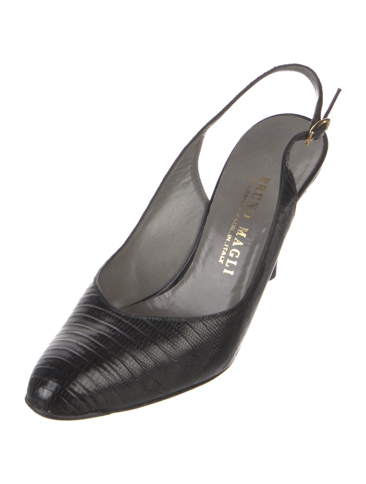 Bruno Magli Leather Slingback Pumps