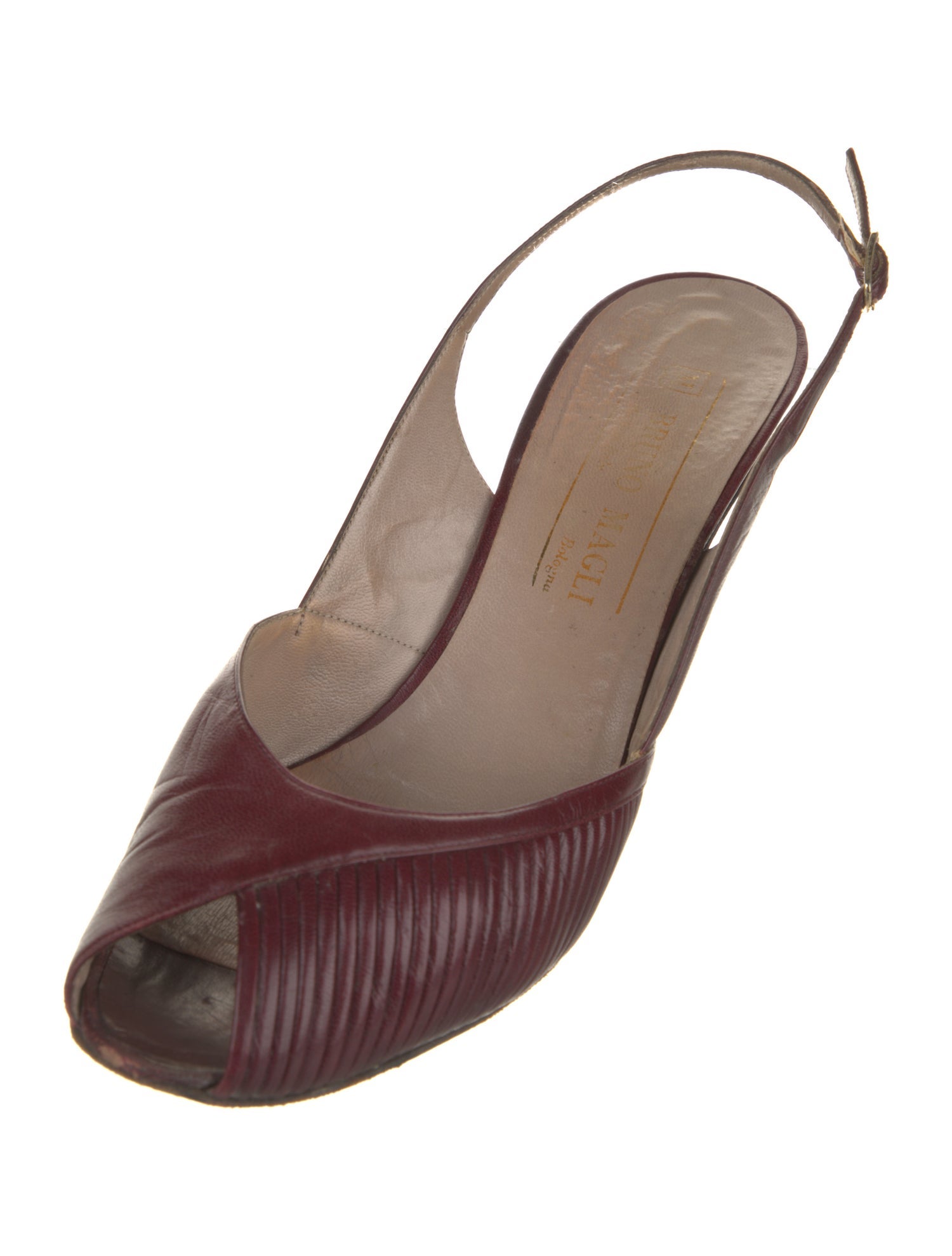 Bruno Magli Leather Slingback Pumps