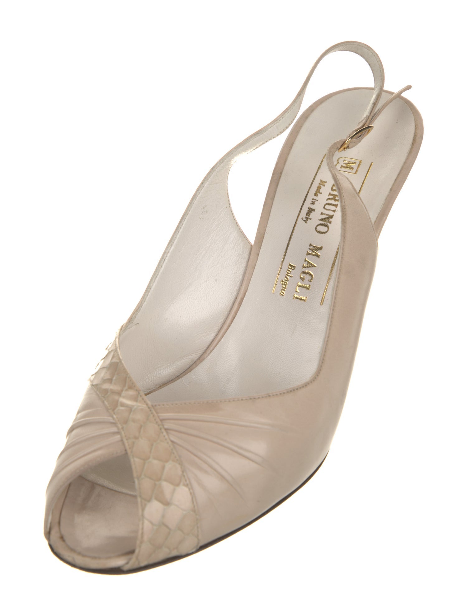 Bruno Magli Leather Slingback Pumps