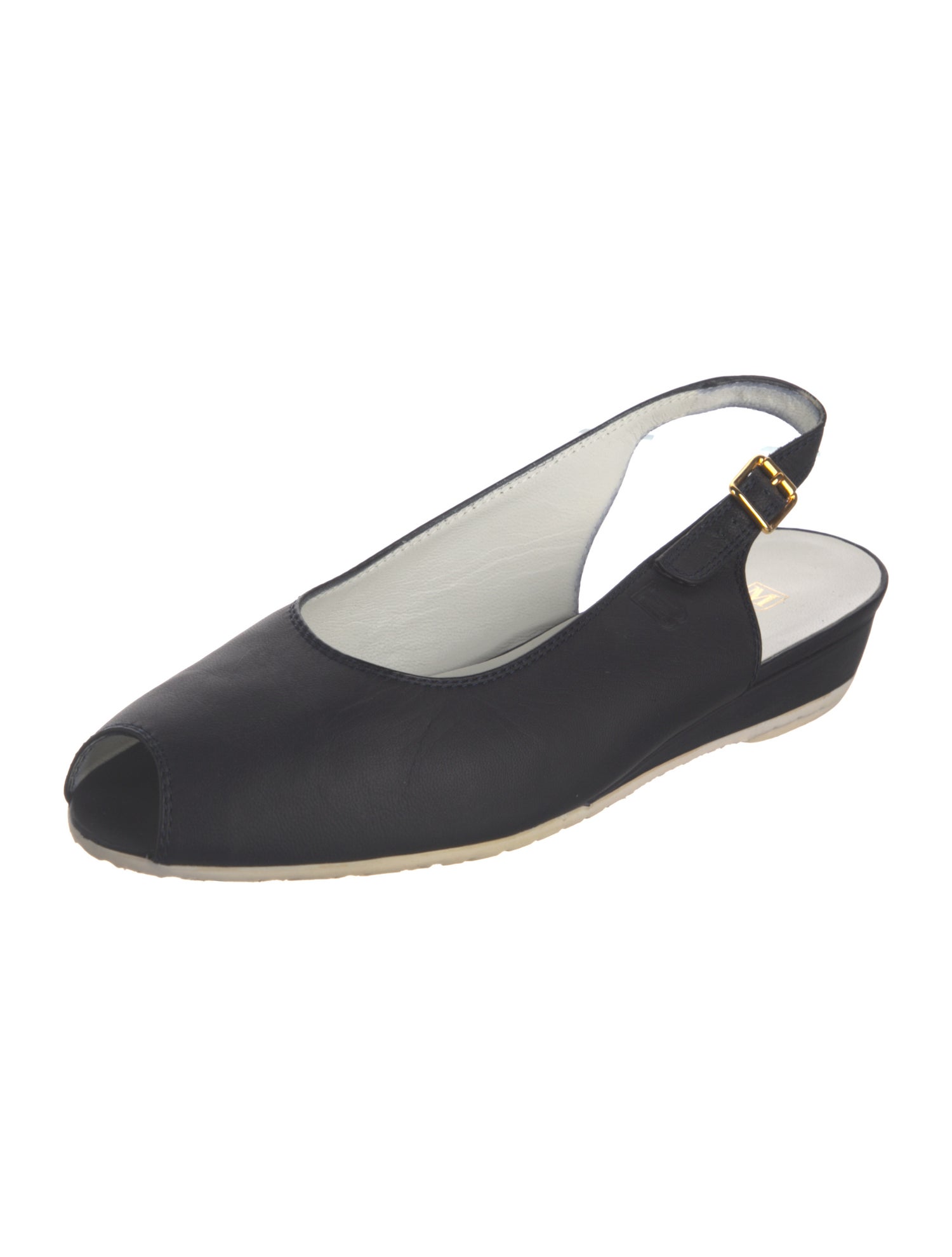 Bruno Magli Leather Slingback Flats