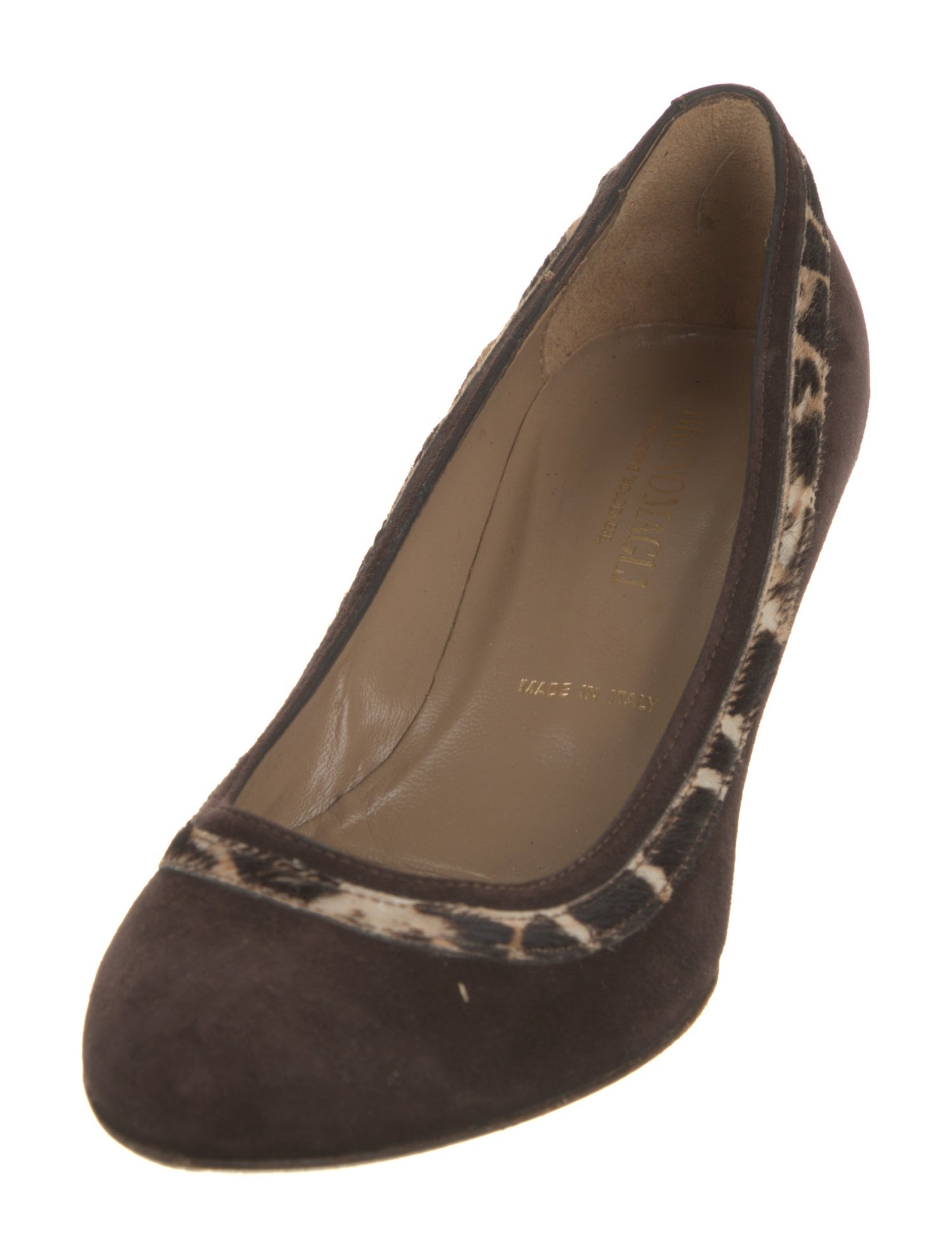 Bruno Magli Suede Printed Pumps