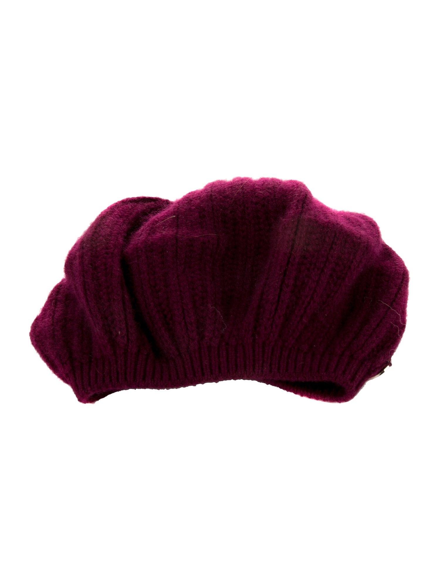Bruno Magli Burgundy cashmere Bruno Magli beret hat