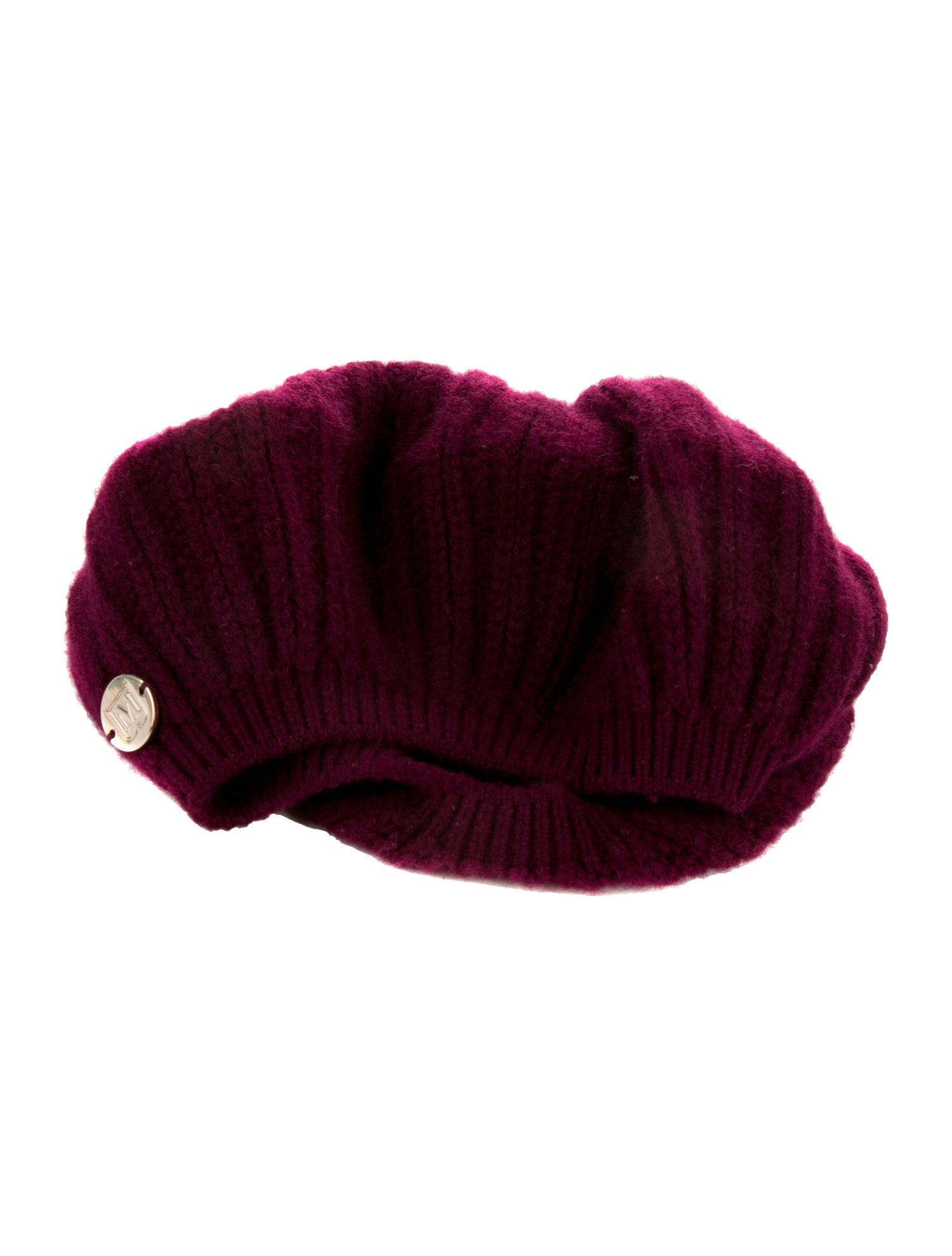 Bruno Magli Burgundy cashmere Bruno Magli beret hat