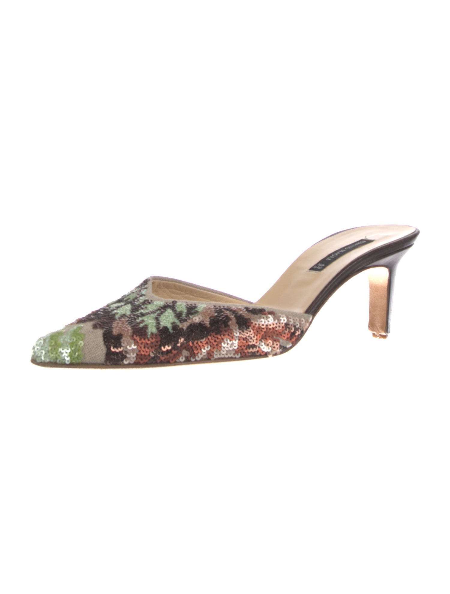Bruno Magli Sequins Patterned Mules