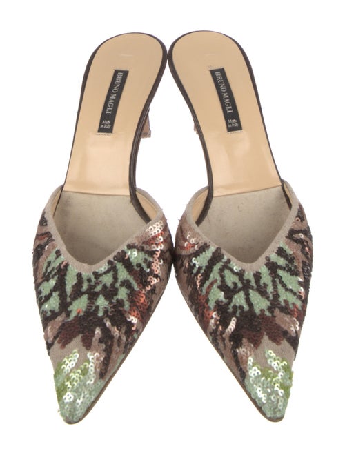 Bruno Magli Sequins Patterned Mules