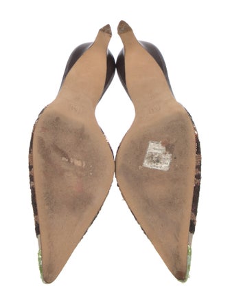 Bruno Magli Sequins Patterned Mules