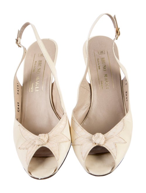 Bruno Magli Leather Slingback Pumps