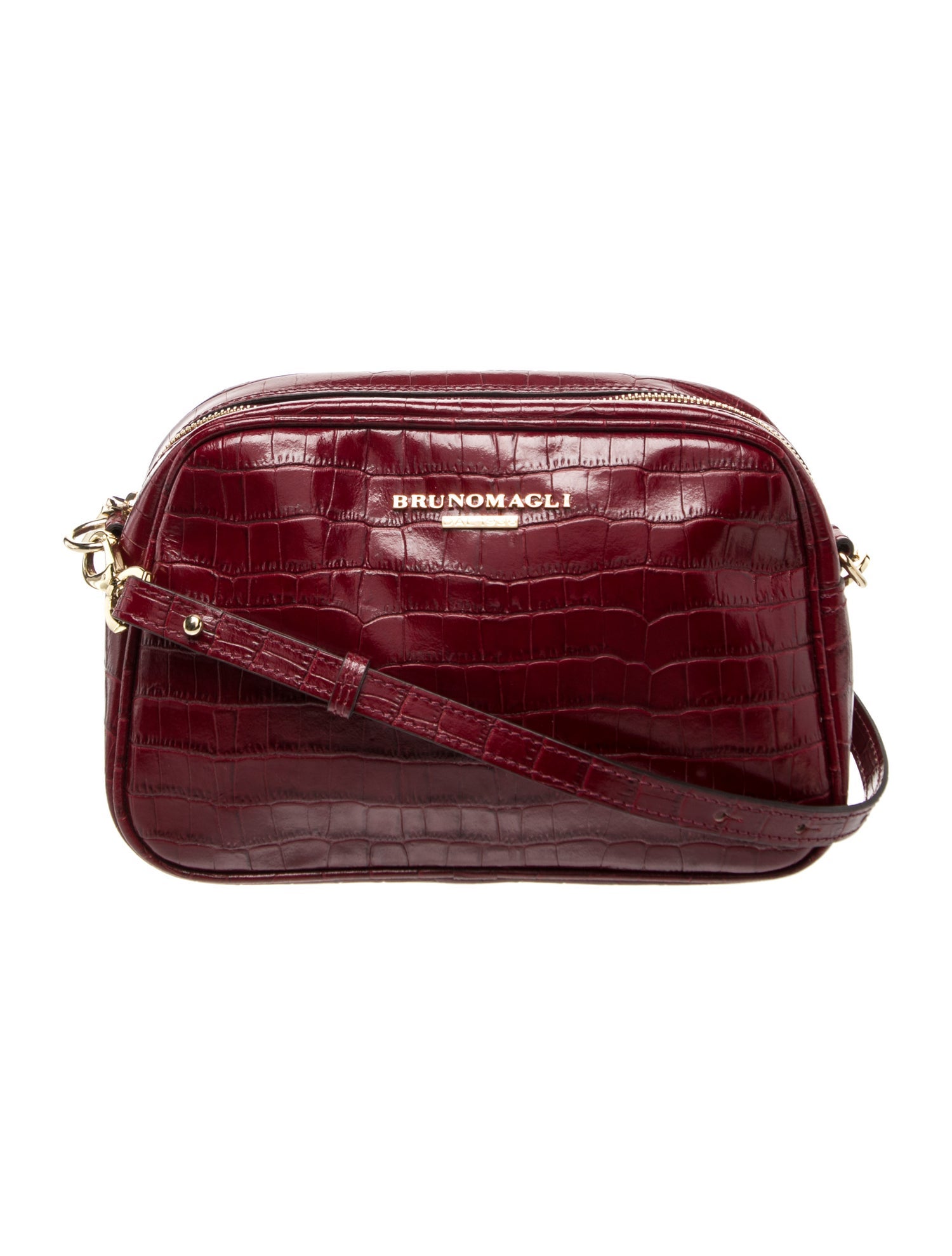 Bruno Magli Embossed Leather Crossbody Bag