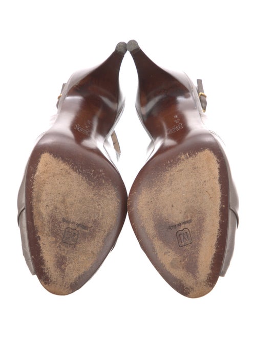 Bruno Magli Leather Slingback Pumps