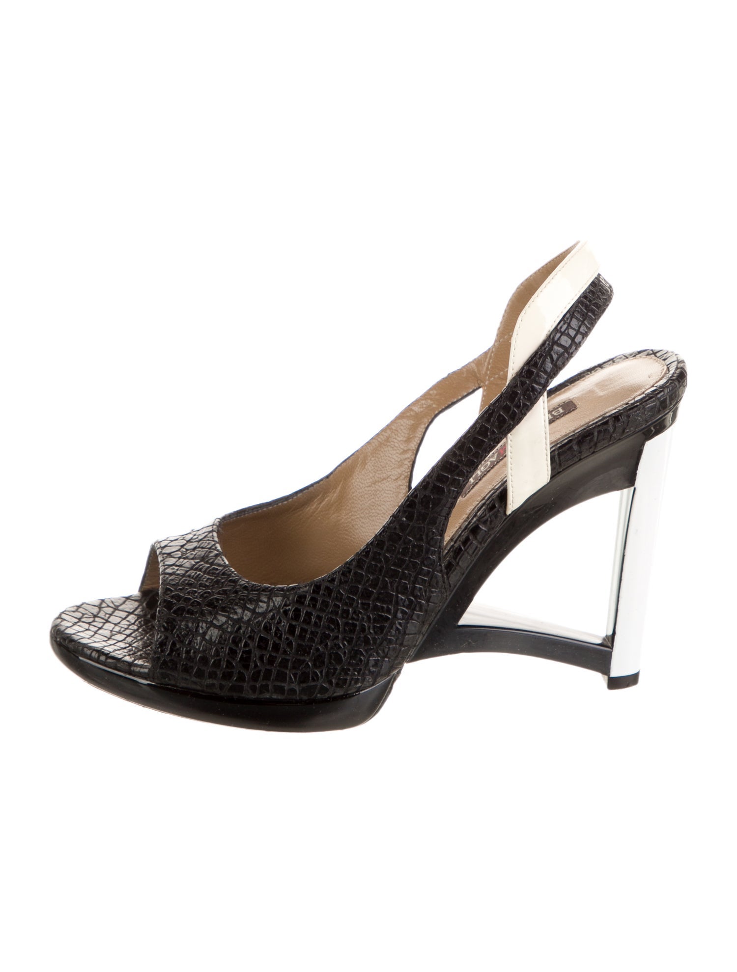 Bruno Magli Leather Slingback Sandals