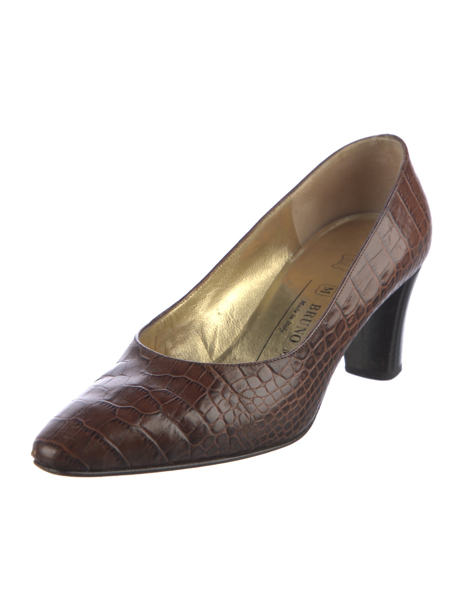 Bruno Magli Leather Animal Print Pumps