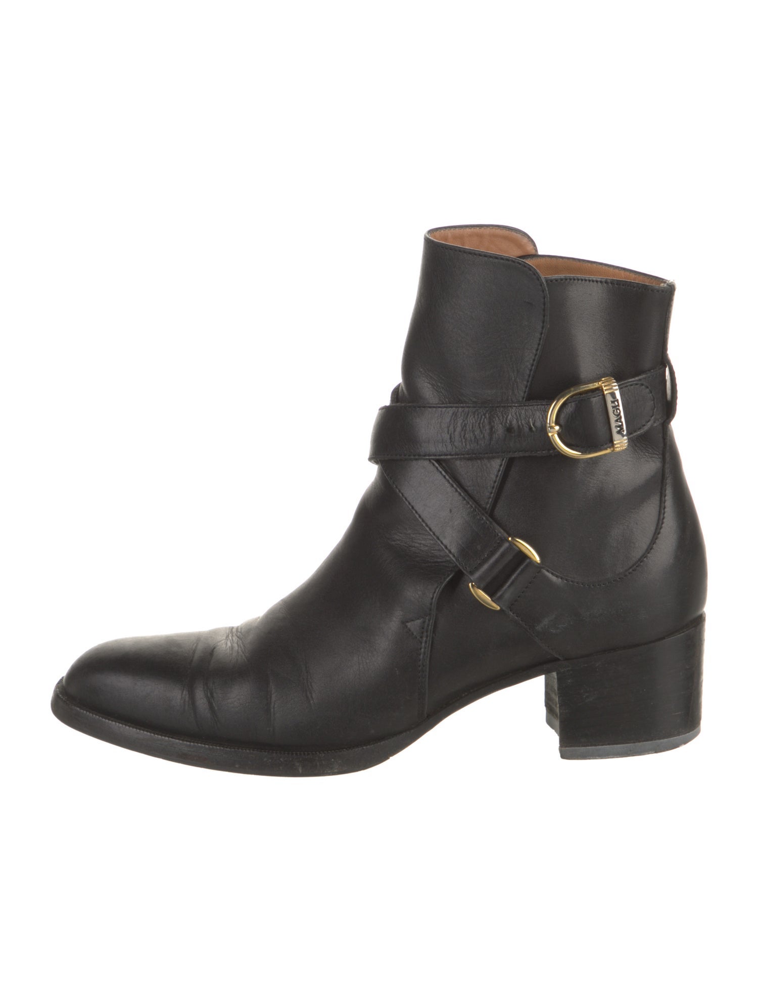 Bruno Magli Leather Moto Boots