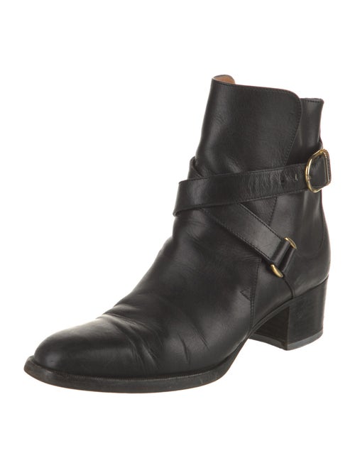 Bruno Magli Leather Moto Boots