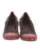 Bruno Magli Leather Colorblock Pattern Ballet Flats