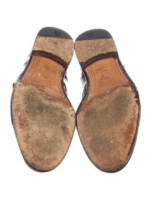 Bruno Magli Leather Monk Straps