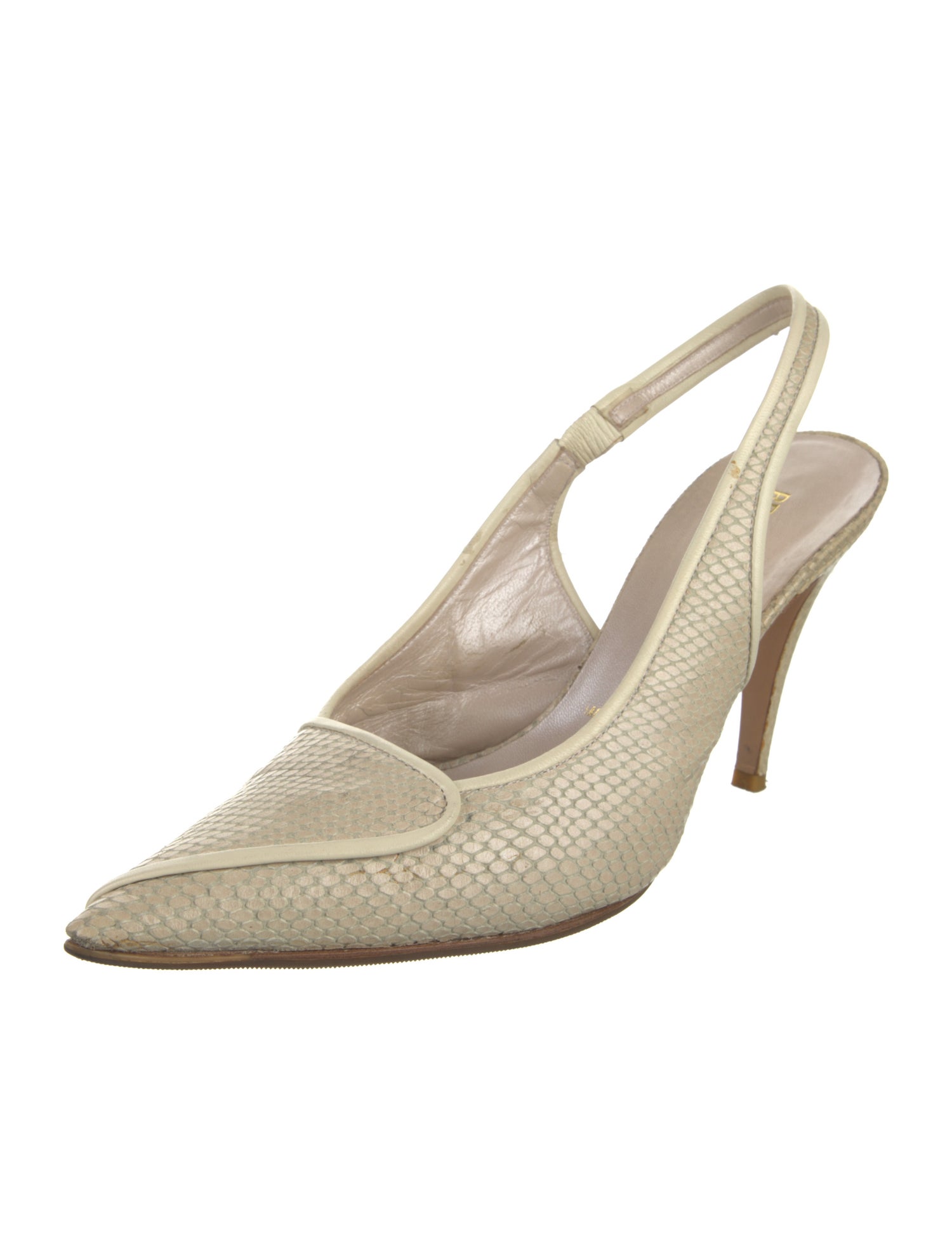 Bruno Magli Leather Slingback Pumps