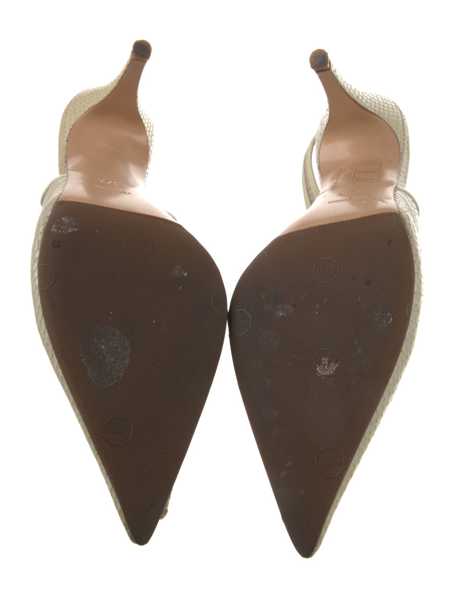 Bruno Magli Leather Slingback Pumps