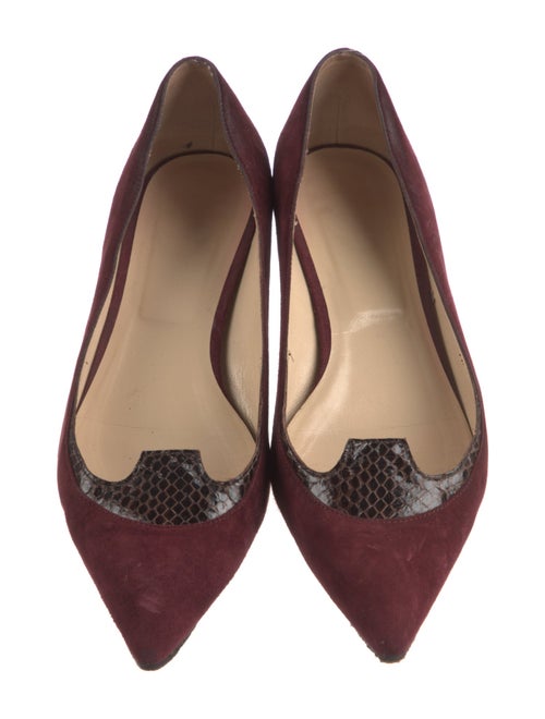 Bruno Magli Suede Leather Trim Embellishment Loafers