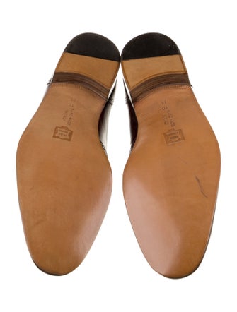 Bruno Magli Leather Tassel Accents Dress Loafers