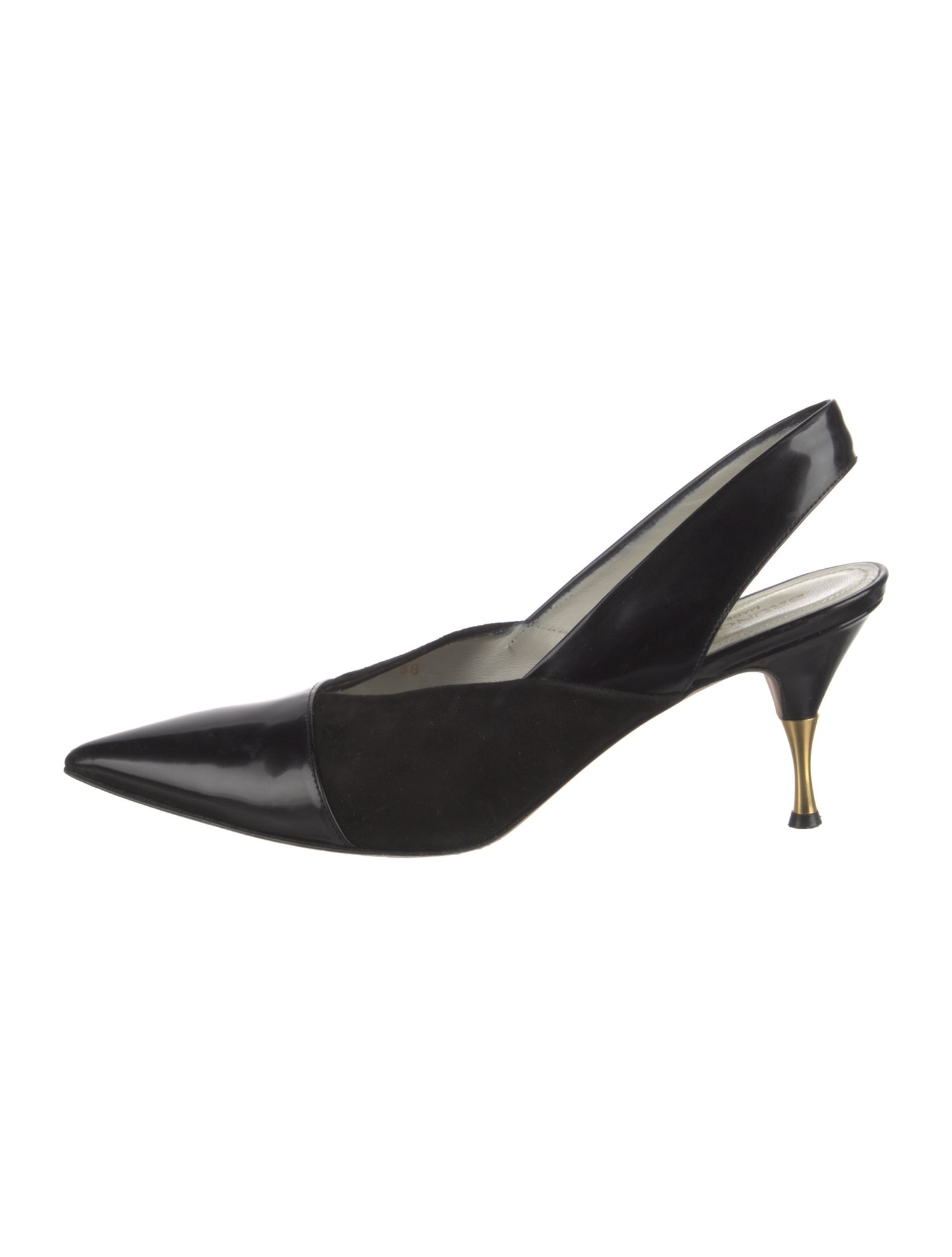 Bruno Magli Patent Leather Slingback Pumps