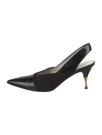 Bruno Magli Patent Leather Slingback Pumps