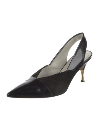 Bruno Magli Patent Leather Slingback Pumps