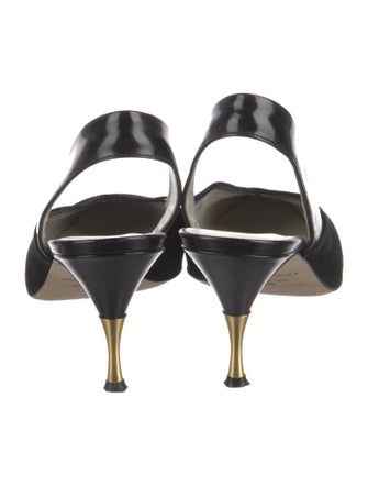 Bruno Magli Patent Leather Slingback Pumps