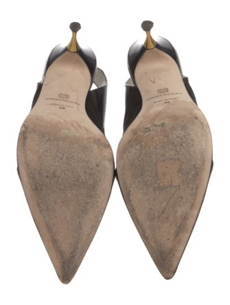 Bruno Magli Patent Leather Slingback Pumps