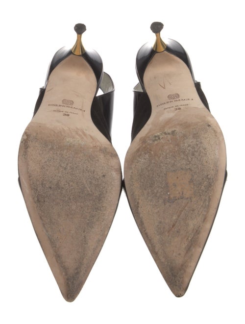 Bruno Magli Patent Leather Slingback Pumps